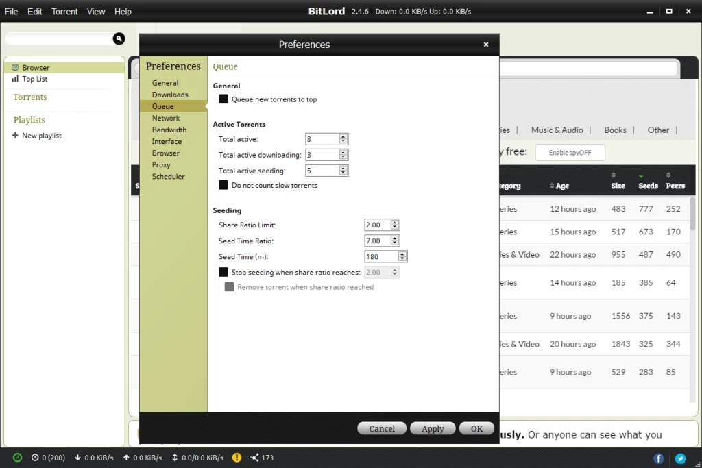 BitLord – screenshot 1