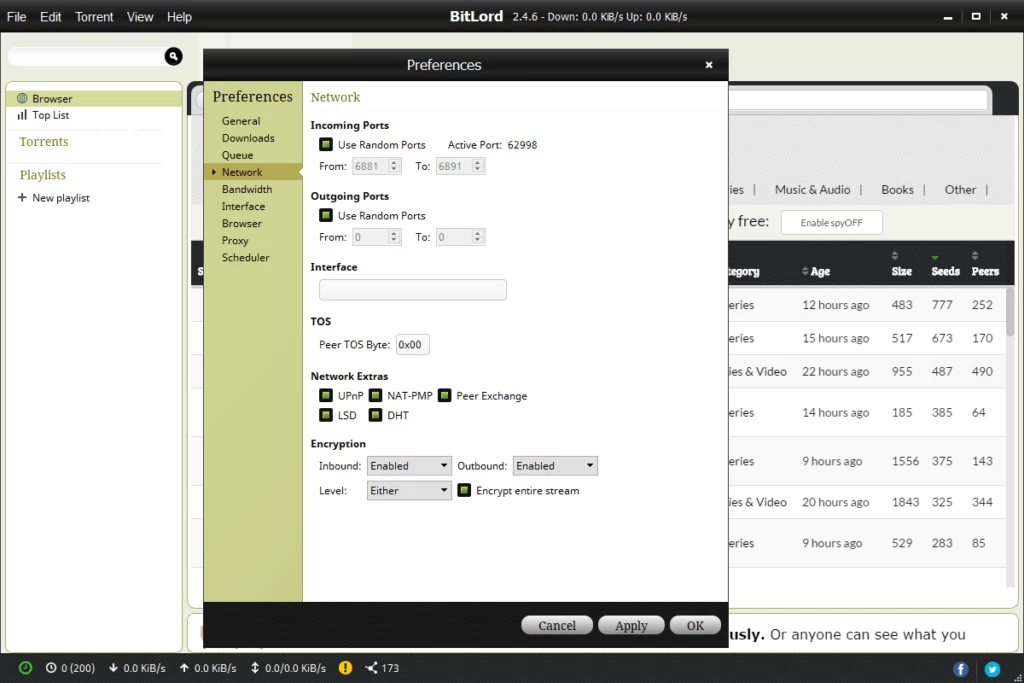 BitLord – screenshot 2