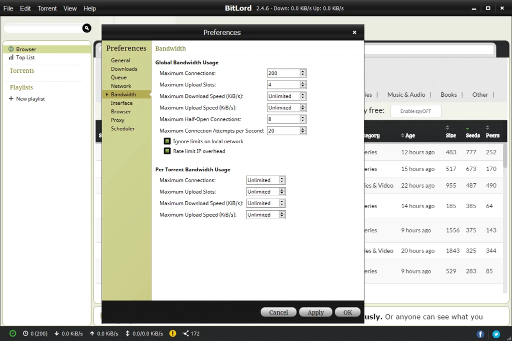 BitLord – screenshot 3
